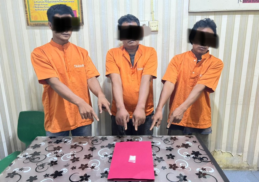 Tiga Pengedar Sabu Diamankan Polsek Tambang di Rimbo Panjang