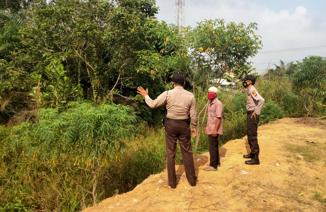 Antisipasi Titik Api, Polsek Pangkalan Lesung Gelar Patroli Karhutla