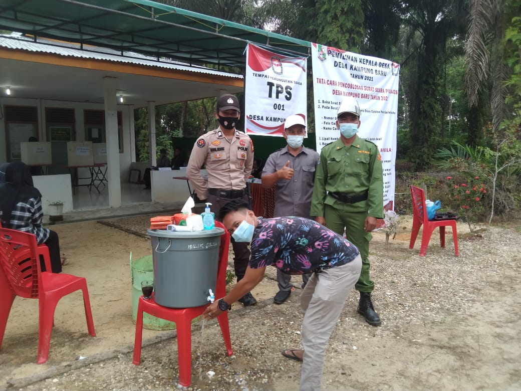 Polsek Ukui Laksanakan Pengamanan Pilkades Serentak 2021
