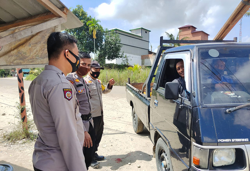 Rutin Gelar Operasi Yustisi, Polsubsektor Pelalawan Tak Bosan Edukasi Masyarakat