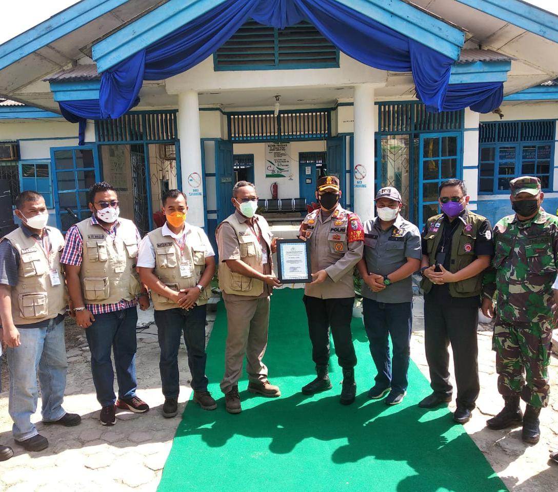 Tinjau Pelaksanaan Vaksin Gotong Royong, Kapolres Pelalawan Kunjungi Polsek Bunut