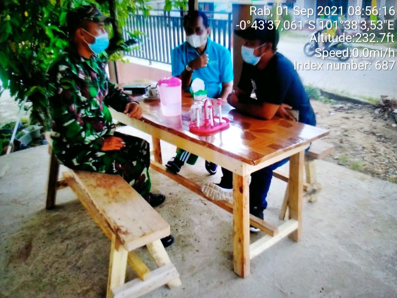 Babinsa Koramil 06/Cerenti  Kodim 0302/Inhu  Melaksanakan Komsos Dengan Warga Binaan di Desa Tanjung Medan Kecamatan Cerenti