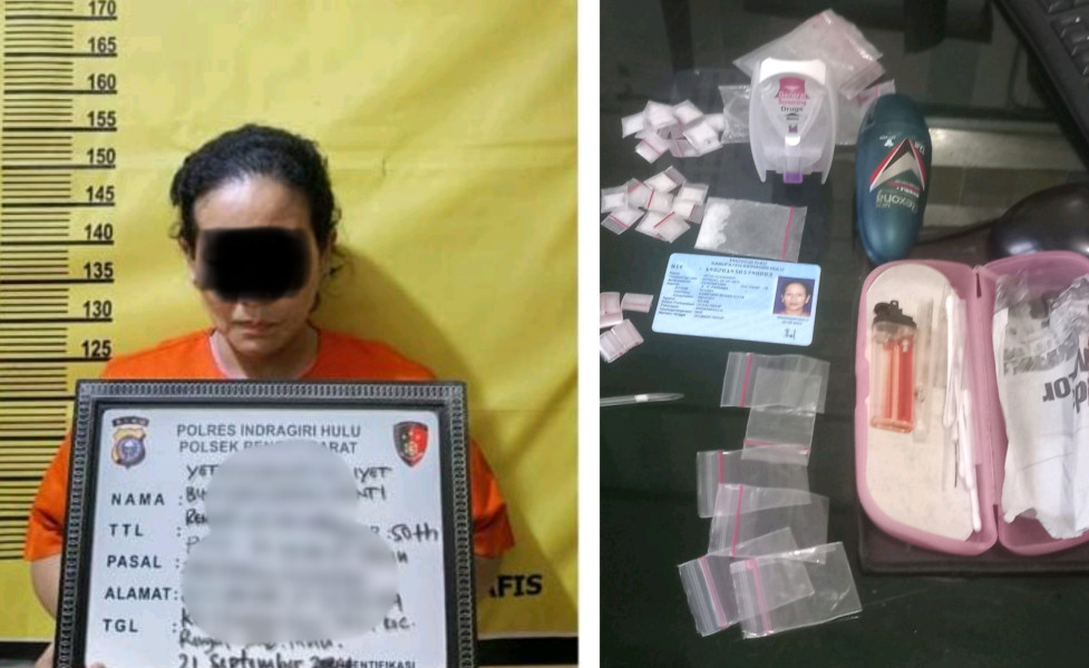 Ibu Rumah Tangga di Rengat Barat Diciduk, Simpan Sabu di Botol Rexona