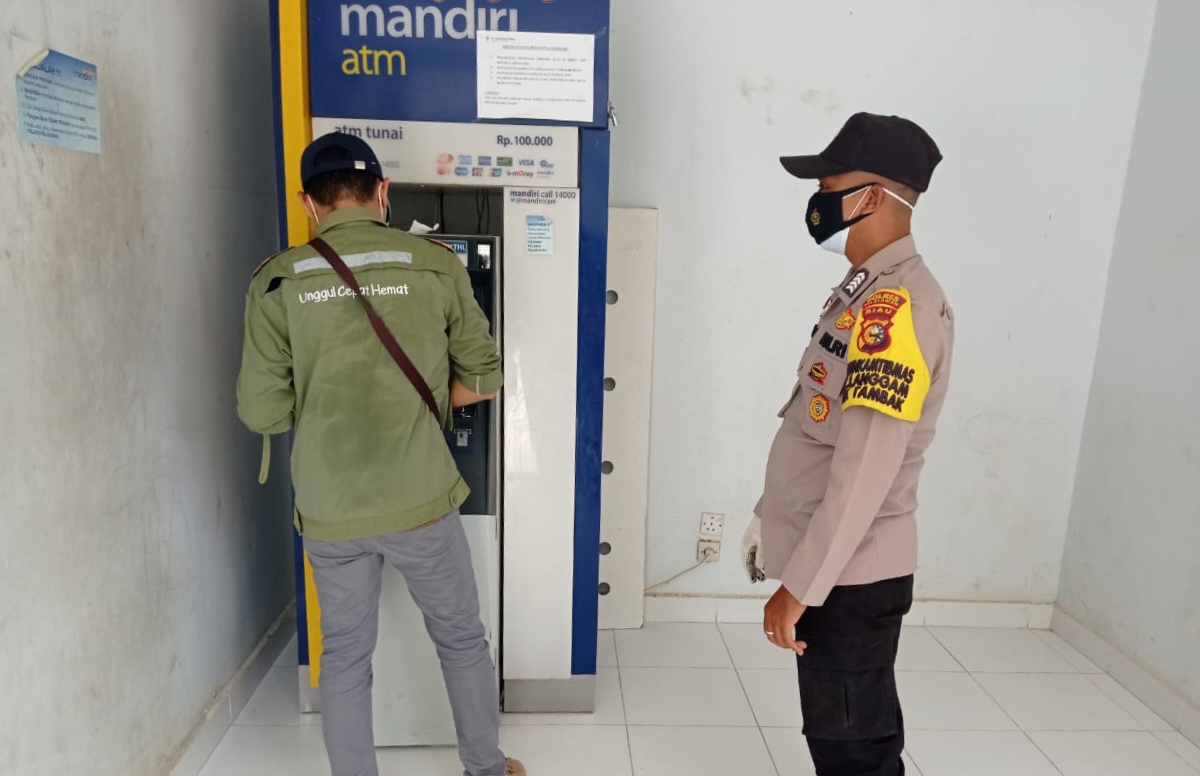 Polsek Langgam Rutin Patroli C3 dan Sosialisasi Prokes Kepada Masyarakat