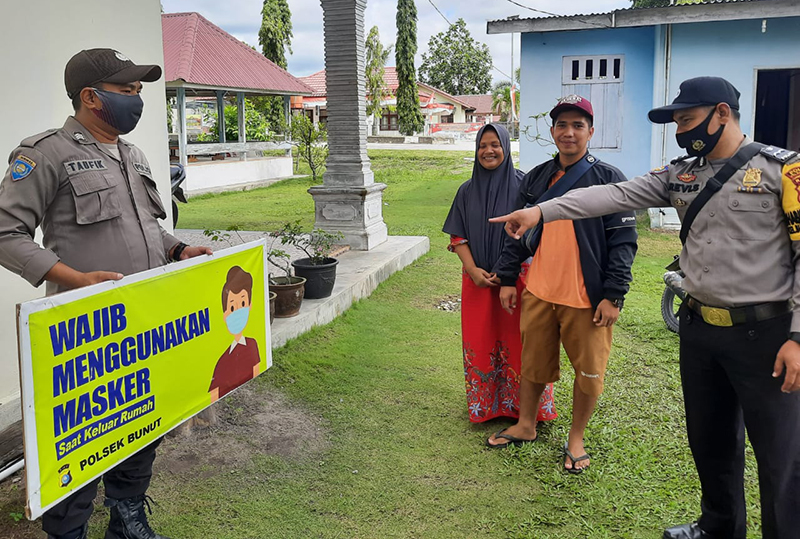 Awal Tahun 2021, Polsek Bunut Gencarkan Lagi Operasi Yustisi