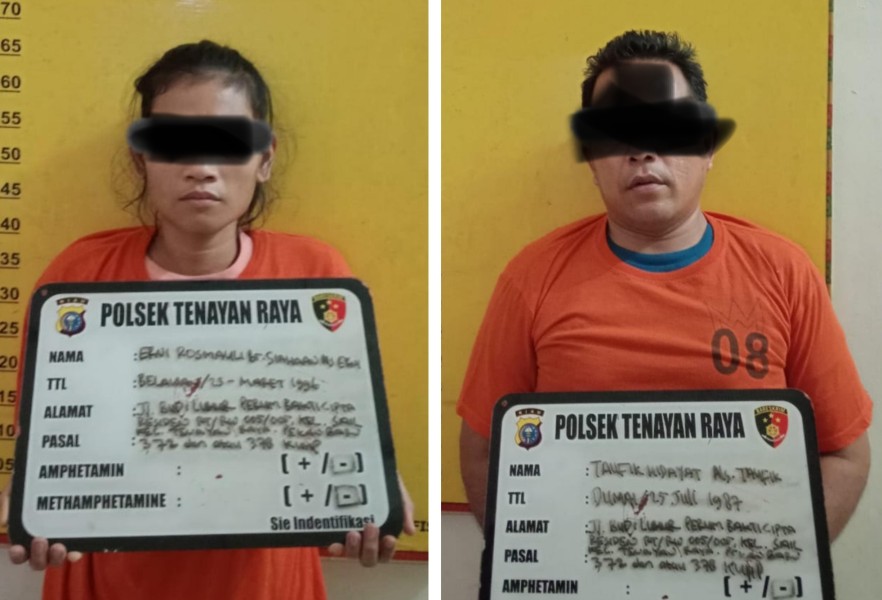 Pasangan Suami Istri di Pekanbaru Gelapkan Lima Unit Handphone, Modus COD di Rumah