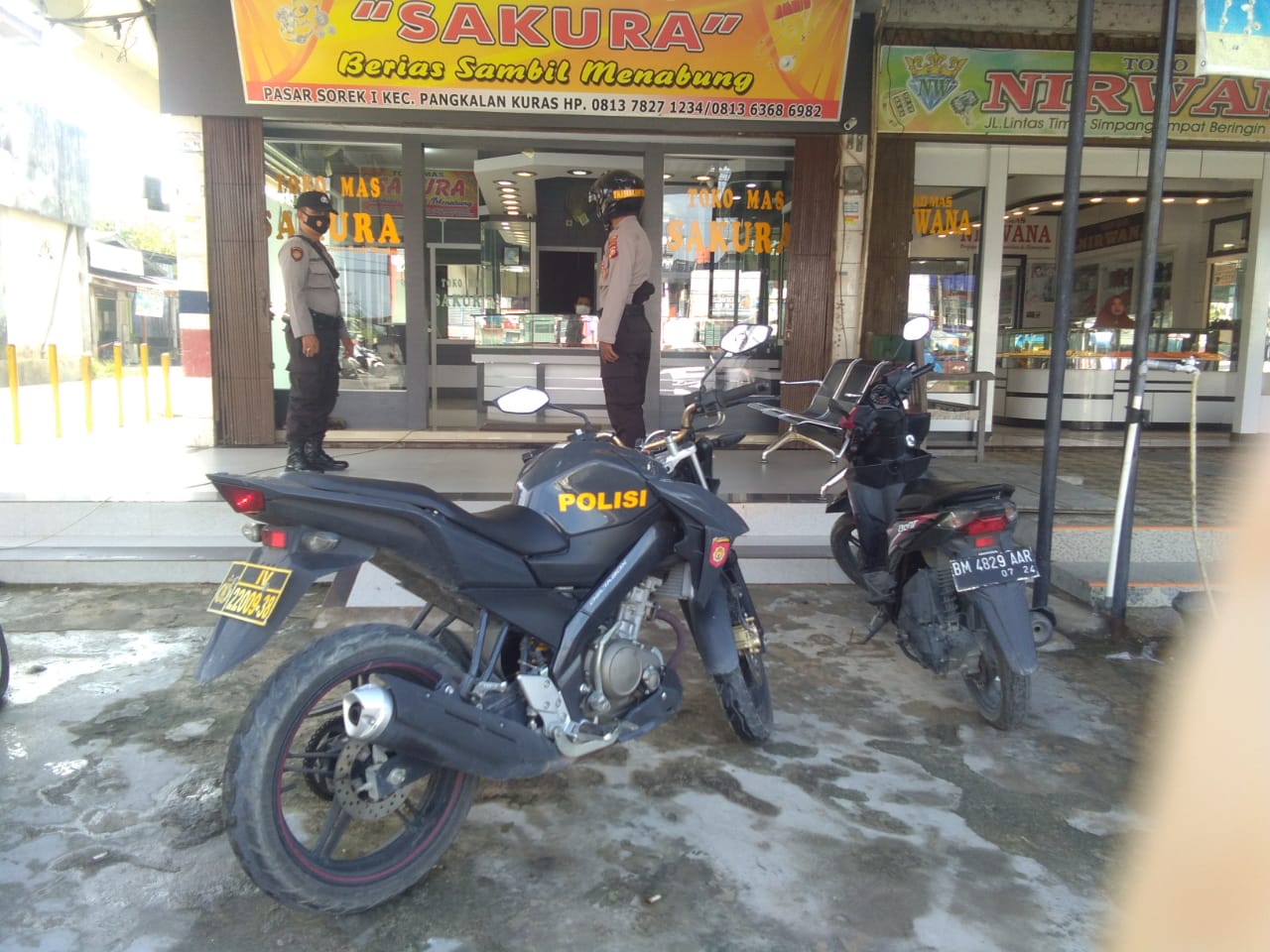 Jaga Ketertiban Wilayah, Polsek Pangkalan Kuras Gelar Patroli KRYD