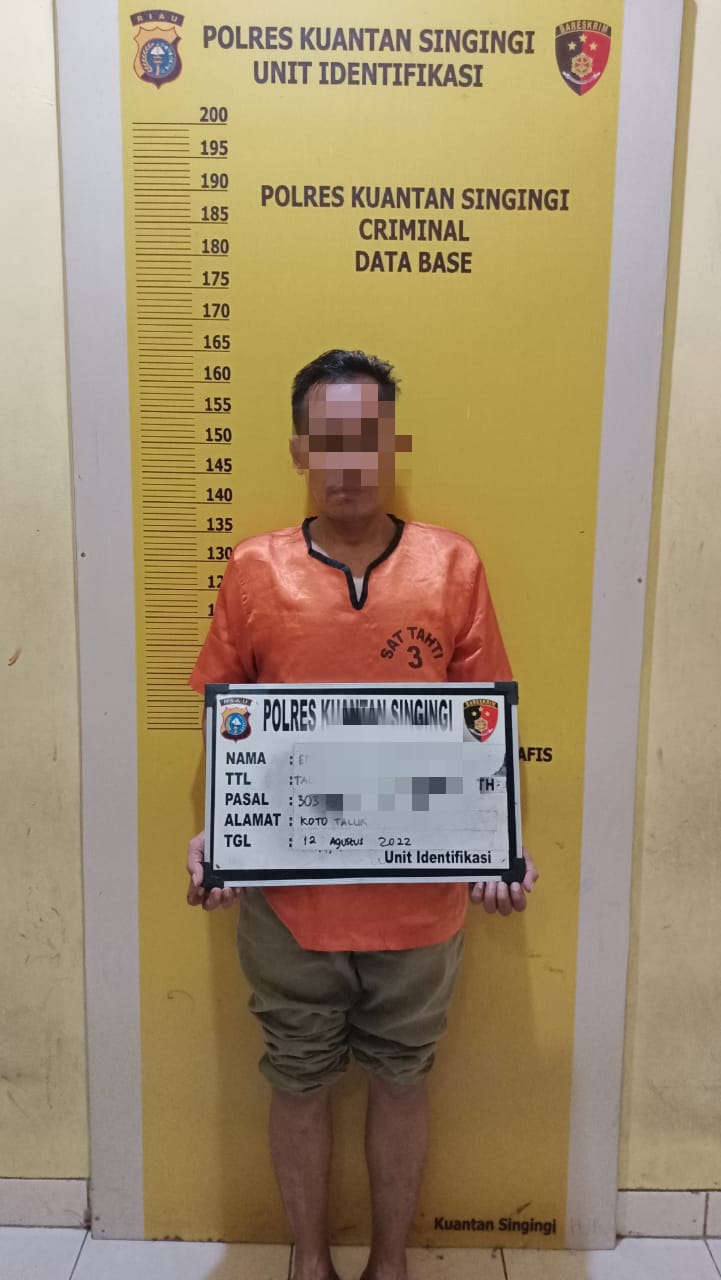 Tim Opsnal Polres Kuansing, Amankan Pelaku Judi Togel