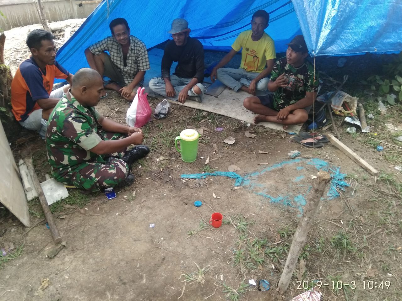 Cegah Kebakaran Hutan Dan Lahan: Serda Hendriswan Komsos Dengan Masyarakat Binaan.