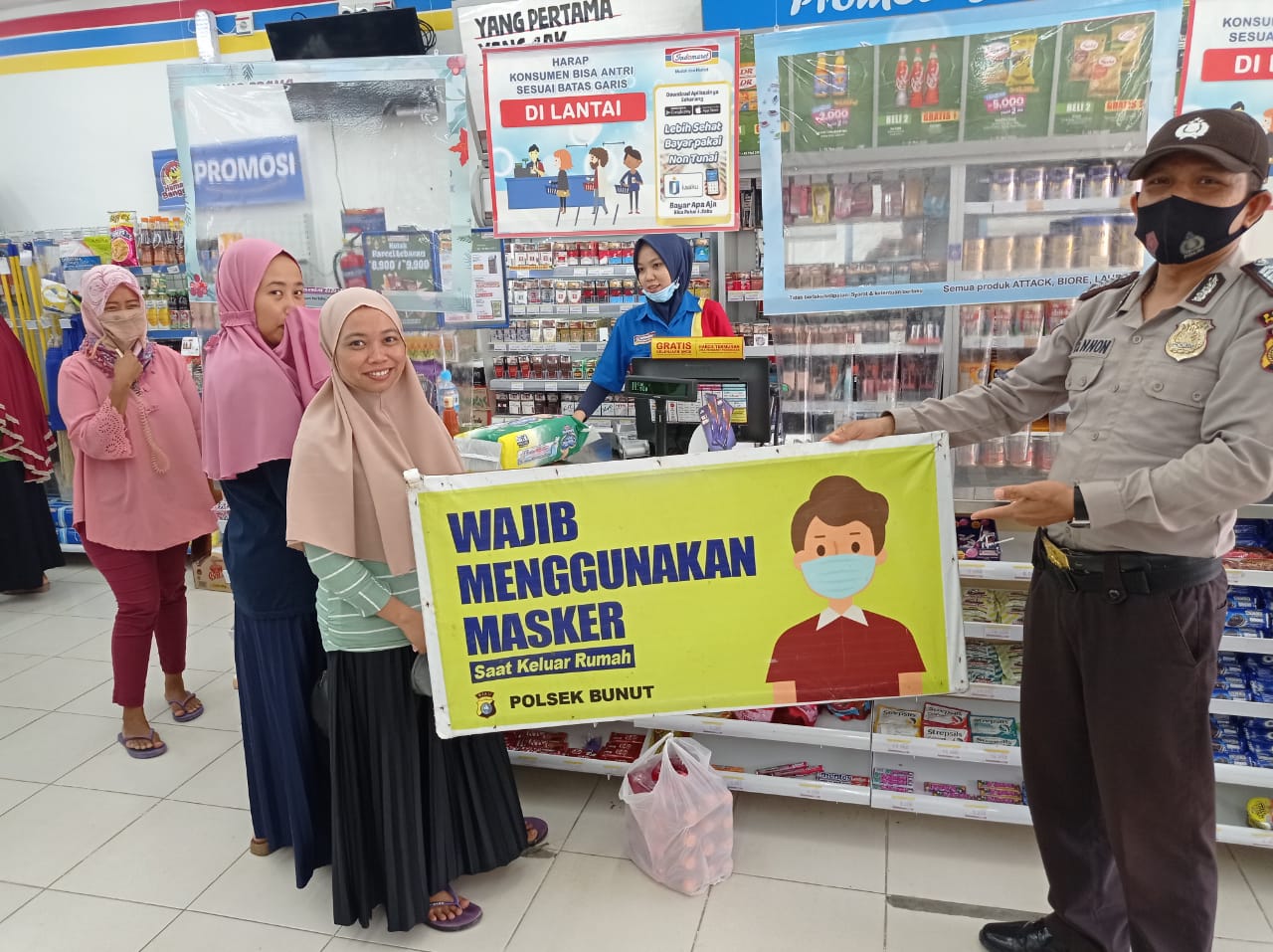 Kasus Positif Covid-19 di Bunut Meningkat, Polisi Lakukan Operasi Yustisi