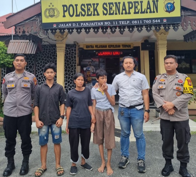 Polsek Senapelan Amankan Anak Autis yang Tersesat, Orang Tua Ucapkan Terima Kasih