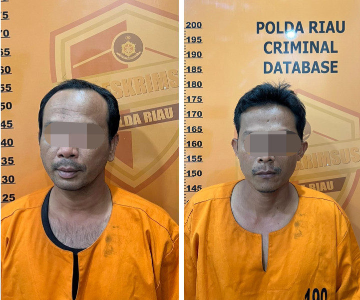 Polda Riau Tangkap Dua Pelaku Perambah Kawasan SM Rimbang Baling