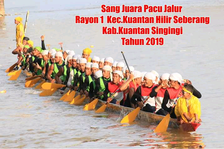 Pangeran Hilir Rantau Kuantan Wabup Kuansing, Merajai Tepian Lubuok Sobau Pacu Jalur Rayon 1 Kecamatan Kuantan Hilir Seberang.