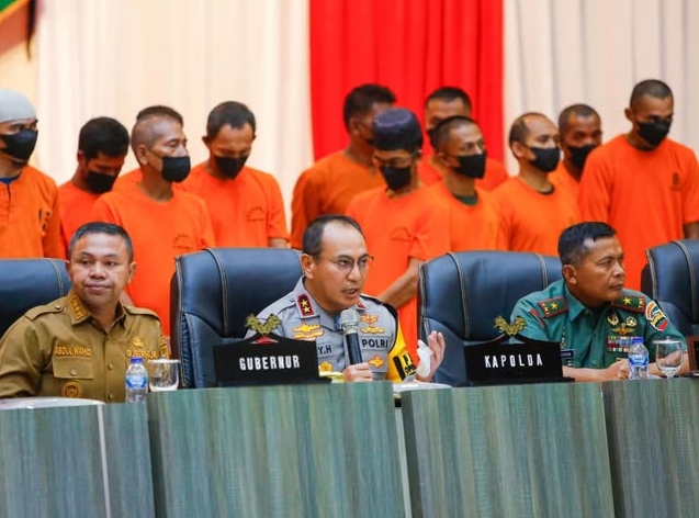 Polda Riau Tetapkan 29 Tersangka Karhutla, 213 Hektare Lahan Terbakar Selama Juli