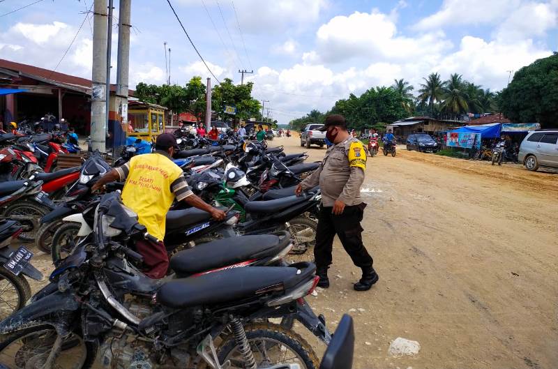 Patroli C3 dan Sosialisasi Antisipasi Covid-19 Jadi Rutinitas Polsek Langgam 