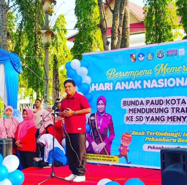 Bunda PAUD Pekanbaru Dukung Gerakan Transisi PAUD ke SD yang Menyenangkan dalam Peringatan Hari Anak Nasional ke-39