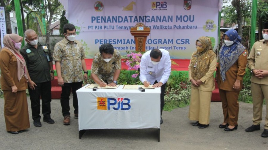 Bentuk Bank Sampah Induk, Pemko Pekanbaru Sinergi dengan PJB PLTU Tenayan Raya