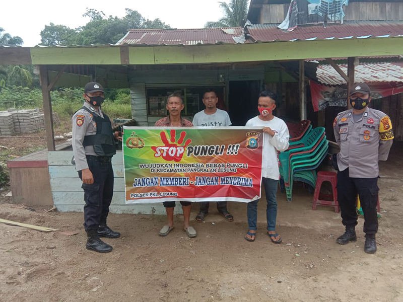 Gelar Giat Saber Pungli, Polsek Pangkalan Lesung Harapkan Partisipasi Masyarakat