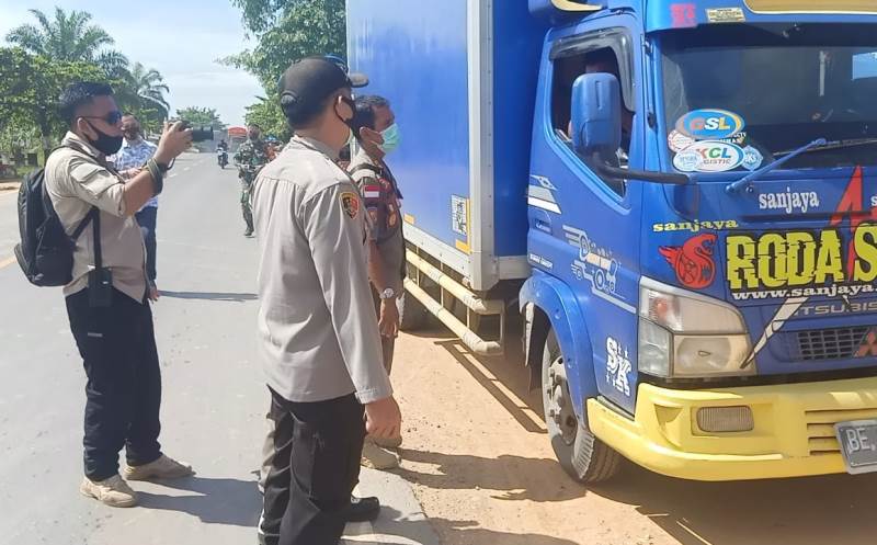 Polsek Pangkalan Lesung Laksanakan Operasi Yustisi di Jalintim