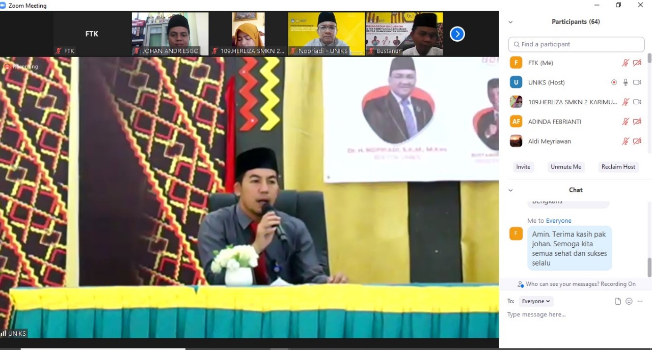 Fakultas Tarbiyah Dan Keguruan UNIKS Laksanakan Focus Group Discussian, Angkat Tema Bersinergi Membangun FTK Menuju UNIKS Unggul