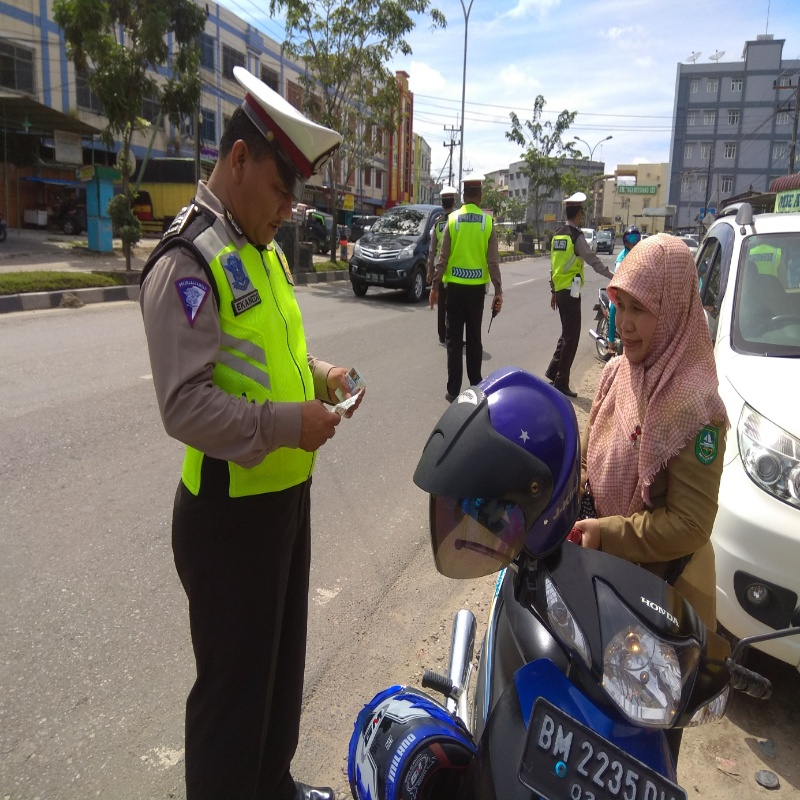 Satlantas Polres Bengkalis gelar Operasi Zebra di Kecamatan Mandau