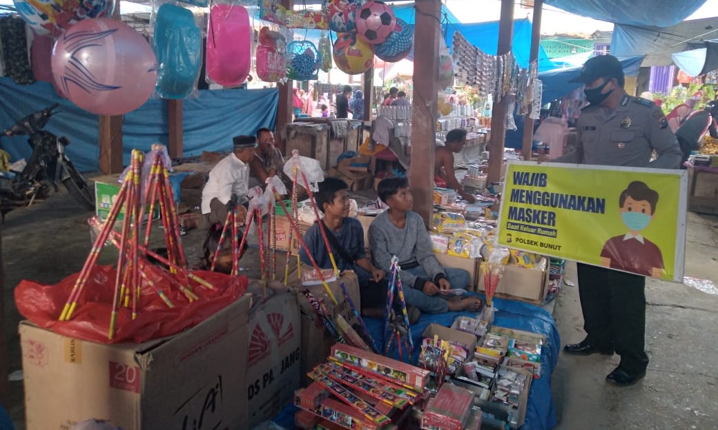 Patroli Dialogis, Polsek Bunut Sasar Pasar di Kelurahan Pangkalan Bunut