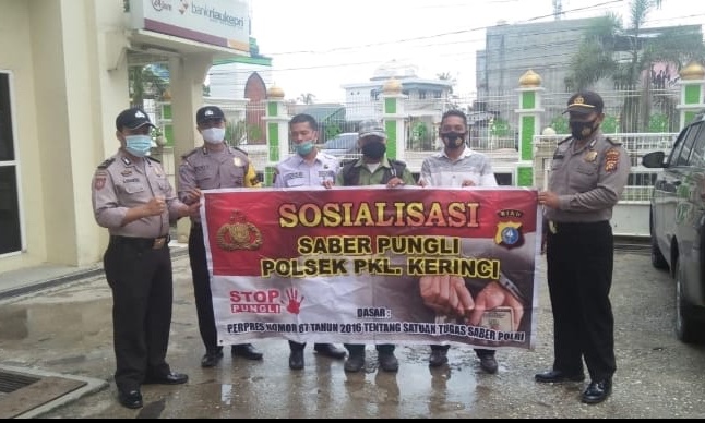 Polsek Pangkalan Kerinci Rutin Sosialisasi Saber Pungli kepada Masyarakat Binaannya