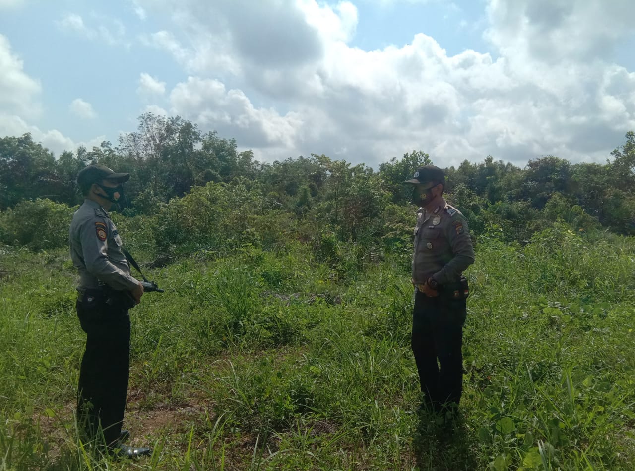 Patroli Karhutla, Polsek Pangkalan Lesung Telusuri Sejumlah Lokasi