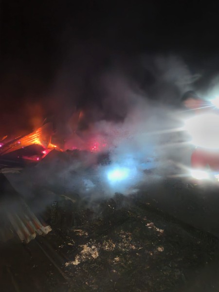 Satu Unit Rumah Warga Terbakar di Pangean,  Bupati  Minta Bantuan Segera Disalurkan