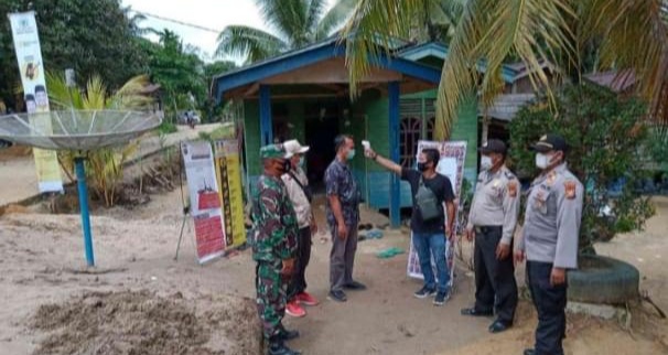 Jelang Pilkada Kabupaten Pelalawan, Kapolsek Kerumutan Laksanakan Pengamanan Kampanye