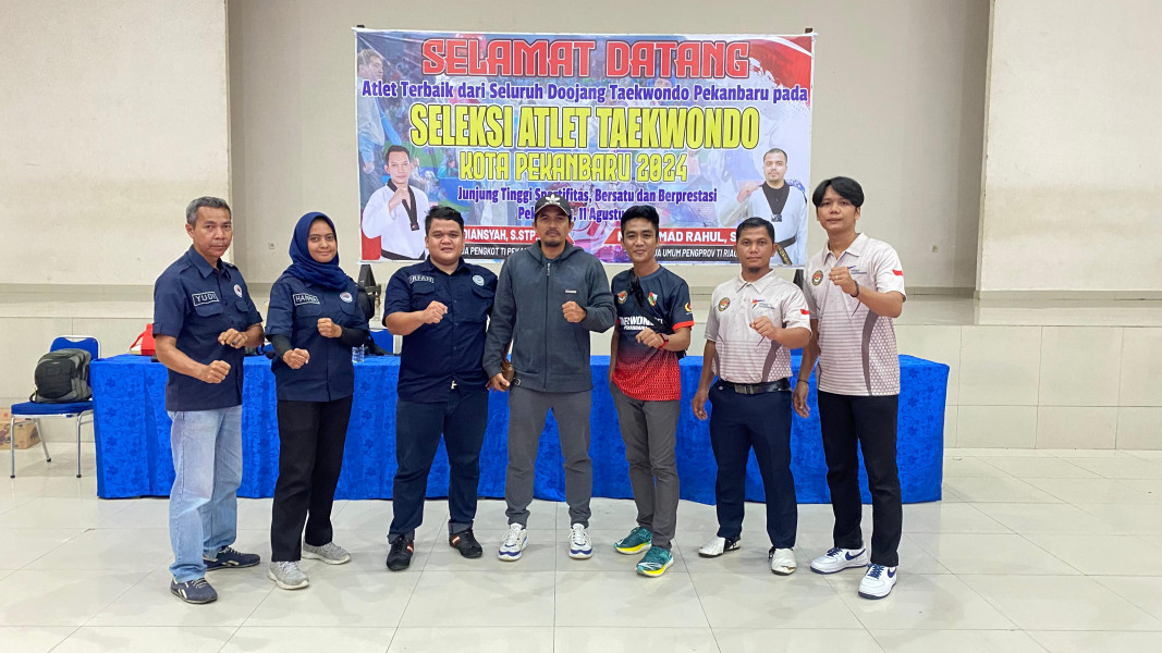 89 Atlet Ikuti Seleksi Pelatcab Taekwondo Kota Pekanbaru Tahun 2024