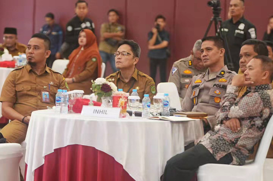 Pemda Inhil Hadiri Sosialisasi PNBP Assesment Center Polri