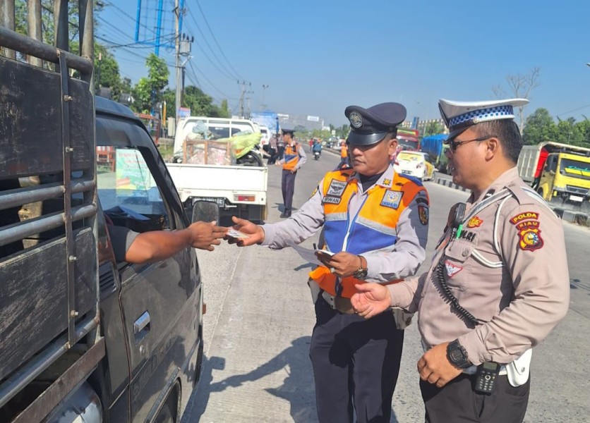 Satgas Gakkum Operasi Patuh 2025 Tindak 65 Pelanggaran Lalu Lintas di Pekanbaru
