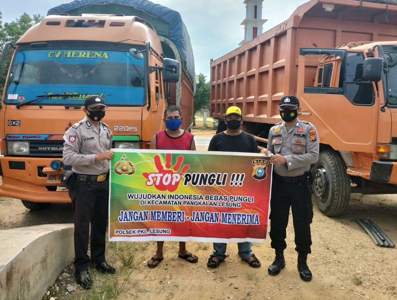 Polsek Pangkalan Lesung Sosialisasikan Saber Pungli