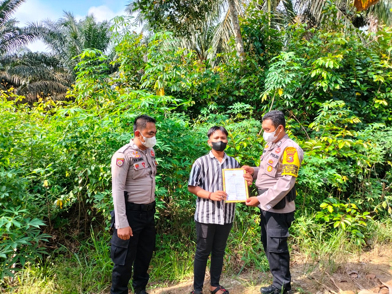 Cegah Titik Api, Polsek Pangkalan Lesung Laksanakan Patroli Karhutla