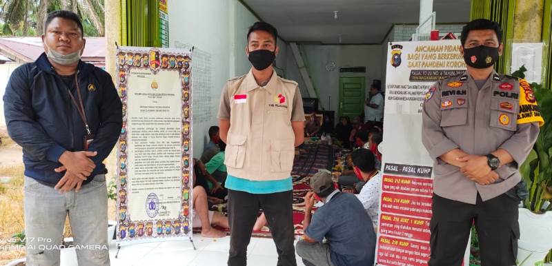 Polsek Bunut Lakukan Pengamanan Kampanye Salah Satu Paslon Pilkada Pelalawan