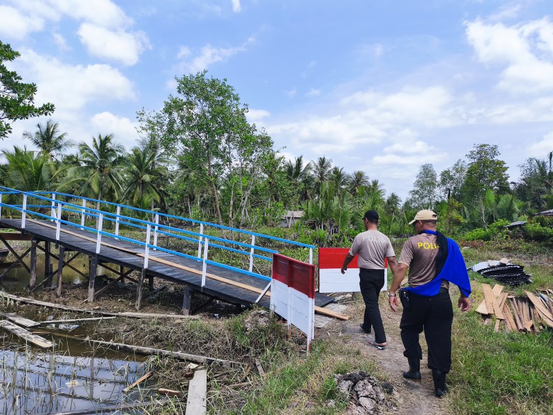 Jembatan Merah Putih Presisi Rampung 100 Persen, Akses ke SDN 020 Kini Lebih Mudah