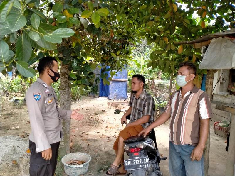 Polsubsektor Pelalawan Sosialisasikan AKB Guna Memutus Rantai Penyebaran Covid-19