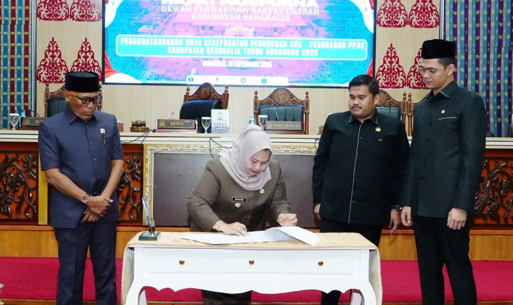 DPRD dan Pemkab Bengkalis Sepakati Perubahan KUA-PPAS APBD 2026