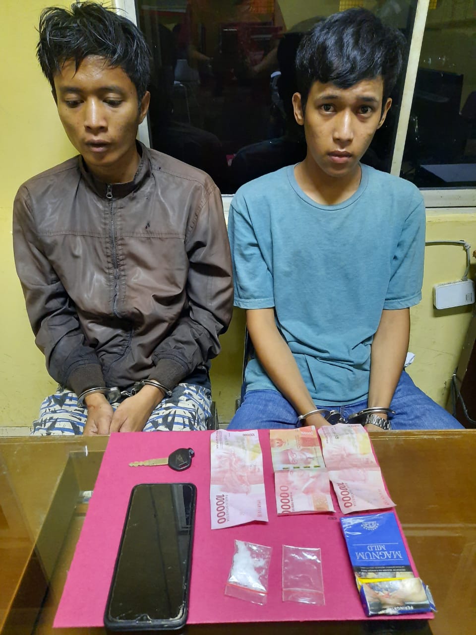 Sat Resnarkoba Polres Kuansing, Amankan Kurir Narkoba Jenis Sabu Di Kecamatan Benai.