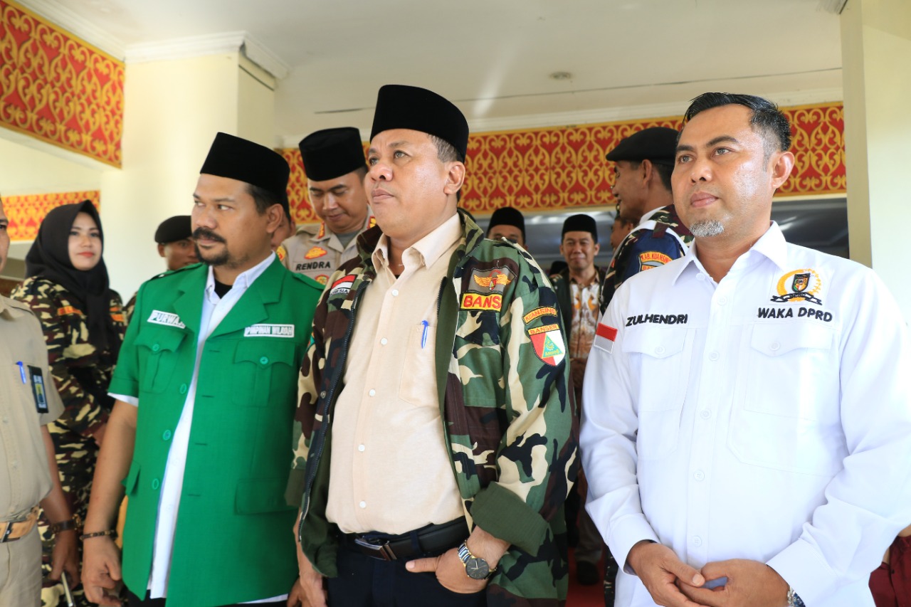 Di Acara Pelantikan PAC Ketua Ansor Riau Puji Kepedulian Plt Bupati Kuansing