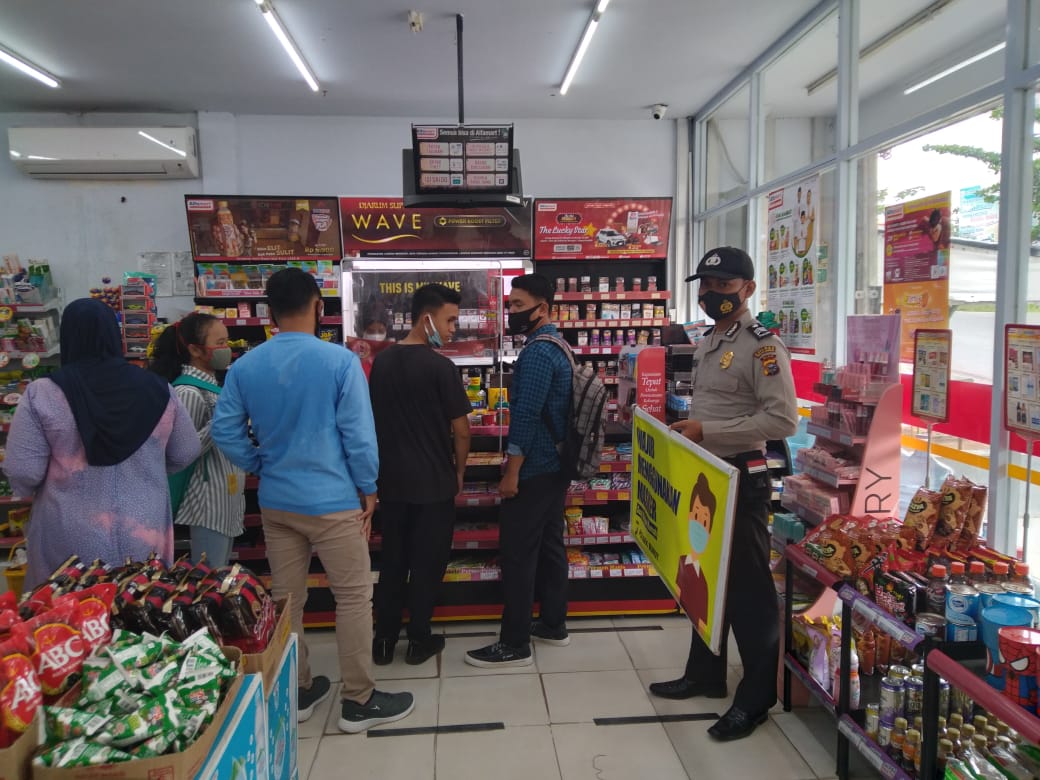 Polsek Bunut Ajak Masyarakat Patuhi Prokes dan Waspada Terhadap Tindak Kejahatan