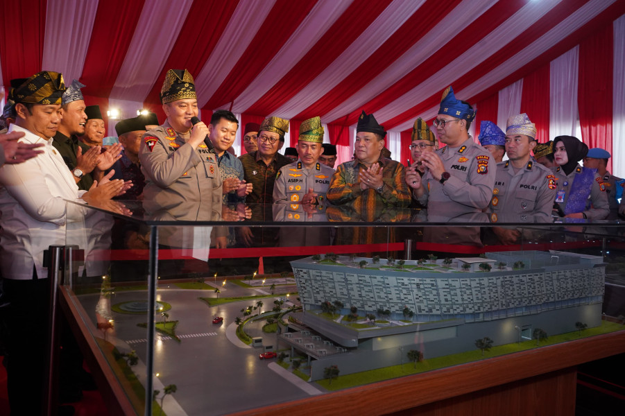 Polda Riau Gelar Groundbreaking RS Bhayangkara Presisi dan Peresmian Fasilitas Pelayanan Publik Berbasis Informasi Teknologi