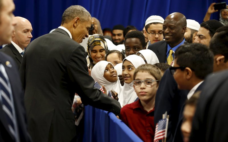 Pertamakali Kunjungi Masjid, Obama Prihatin Pemberitaan Miring Islam