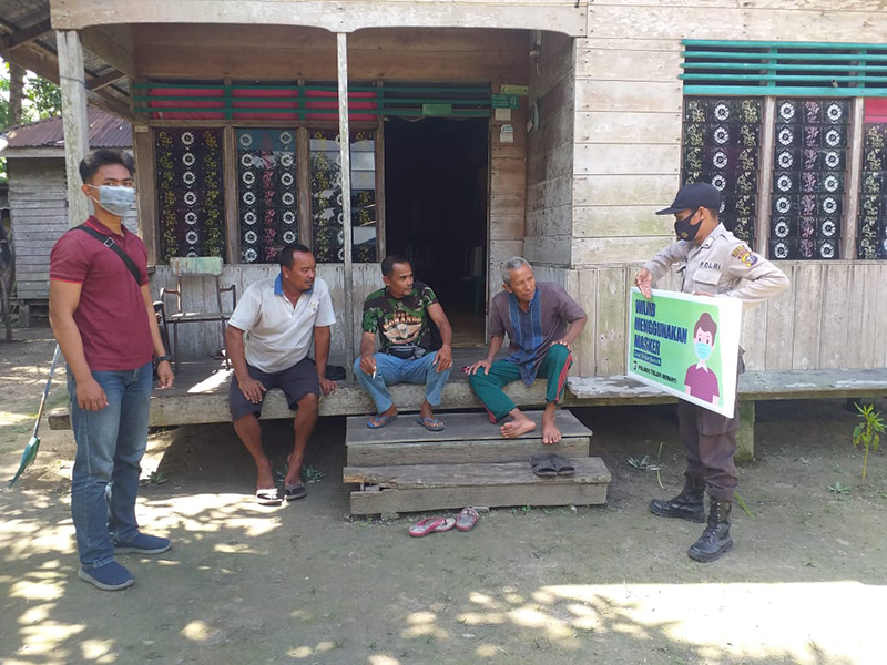 Polsek Teluk Meranti Lakukan Operasi Yustisi Protokol Kesehatan, Ini Tujuannya