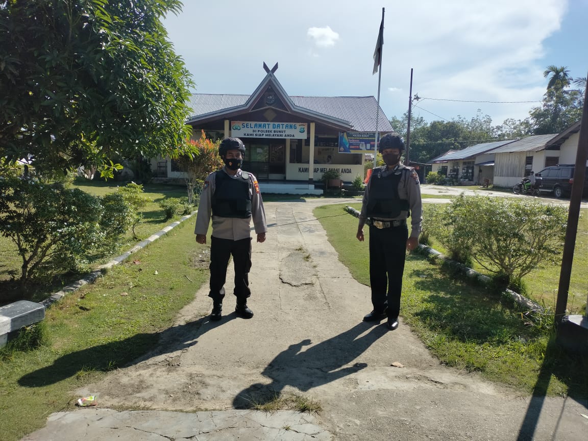 Antisipasi Ancaman Dari Luar, Polsek Bunut Siagakan Personel Amankan Mako