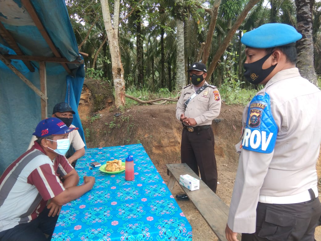 Polsek Kerumutan Kerahkan Personel Untuk Lakukan Giat Kamtibmas