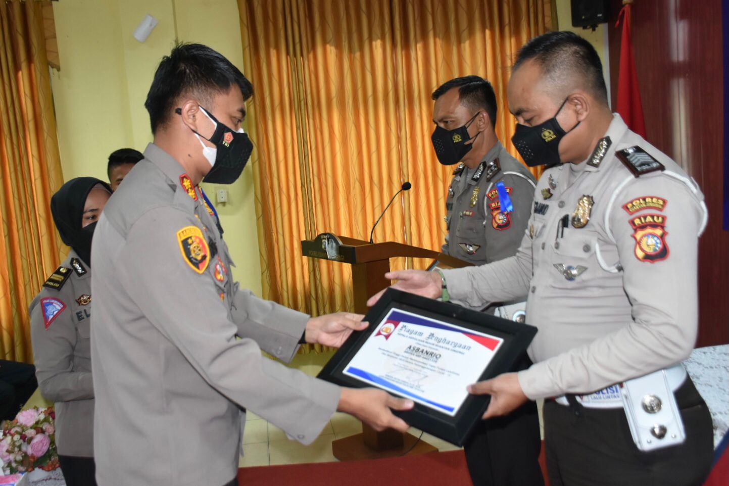 Polres Kuansing Laksanakan Syukuran Hari Lalu Lintas Bhayangkara Ke-66