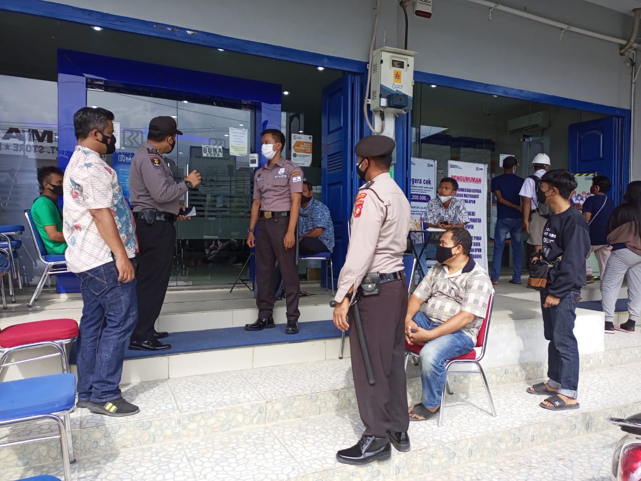 Polsek Pangkalan Kerinci Patroli Sambangi Objek Vital untuk Cegah Kejahatan C3