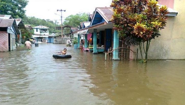 Ratusan Rumah di Kecamatan Tualang Siak Terendam Banjir